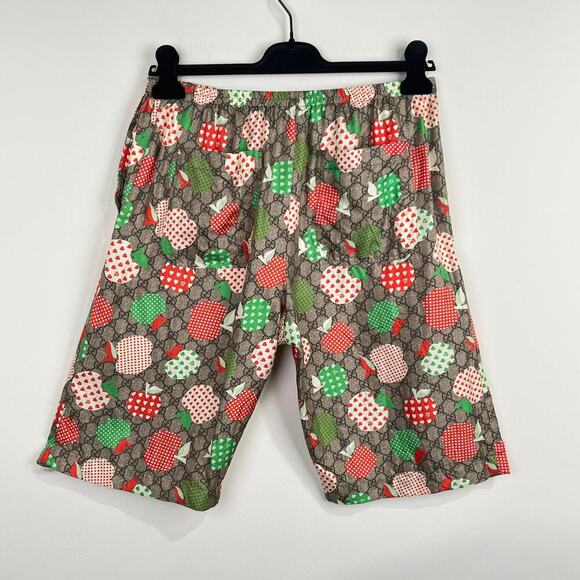 NWT Gucci Silk Apple Shorts Size 46 - Picture 14 of 16